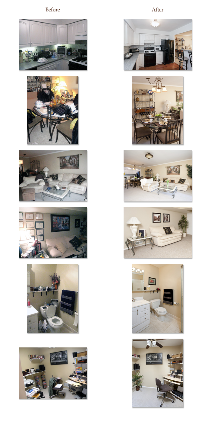 Before and after - A Touch of Staging NJ and NY